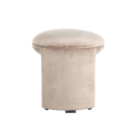 Fargo Velvet Footstool (Quartz Khaki 903)